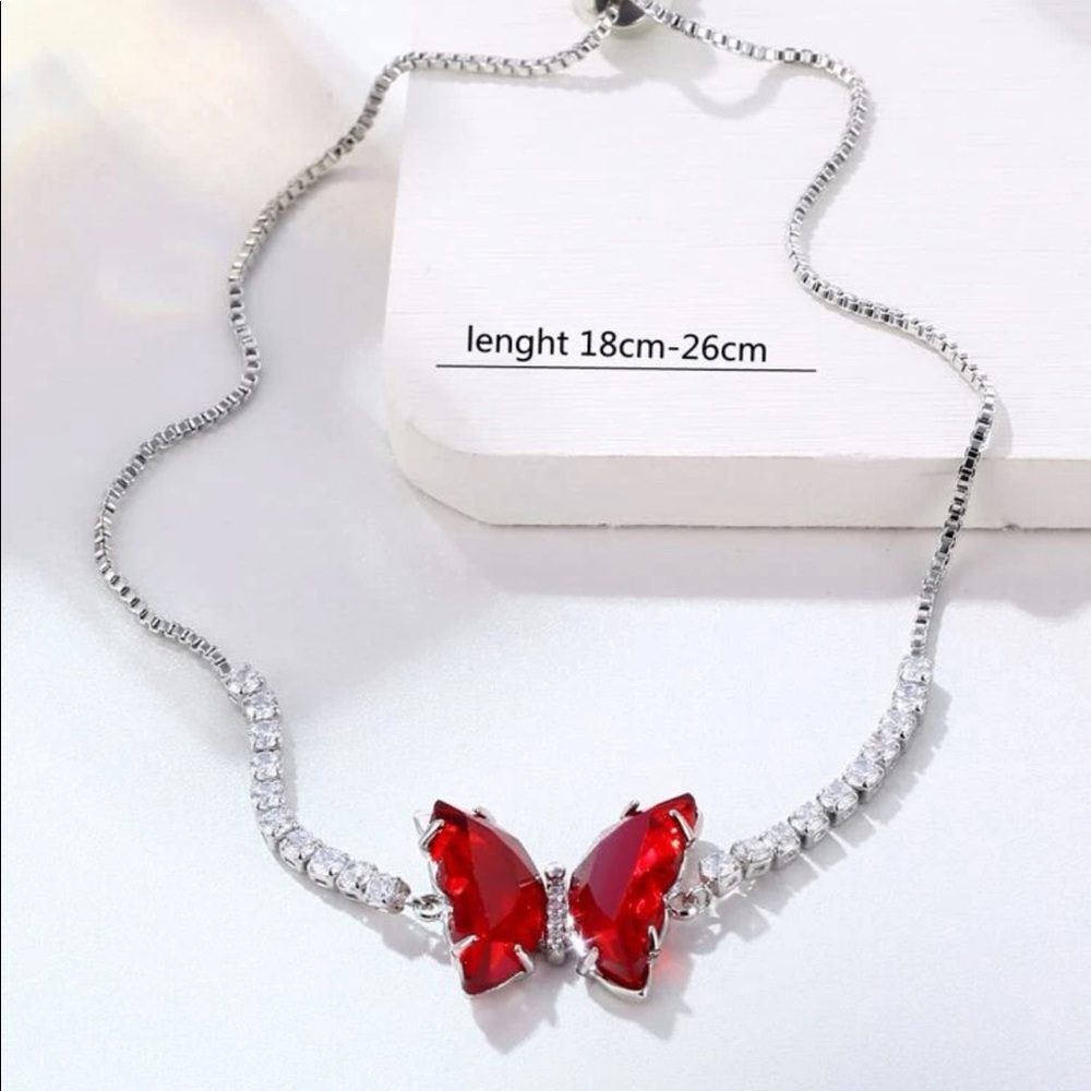 Butterfly & Zircon Decor Bracelet